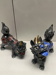 色絵狛犬